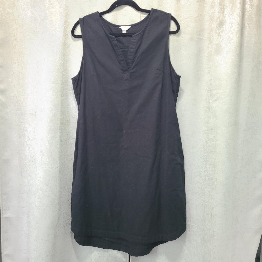 Time and‎ Tru Black Classic Sleeveless Design Midi Dress Size Large 12-14 - Picture 8 of 9